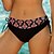 cheap Bikini Sets-Women&#039;s Swimwear Bikini 2 Piece Normal Swimsuit Floral Print High Waisted Black Padded Bathing Suits Vacation Sexy Sports
