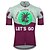 cheap Cycling Jerseys-21Grams Men&#039;s Cycling Jersey Short Sleeve Bike Top with 3 Rear Pockets Mountain Bike MTB Road Bike Cycling Breathable Quick Dry Moisture Wicking Reflective Strips Green Yellow Sky Blue Palm Tree