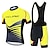 cheap Men&#039;s Clothing Sets-21Grams Men&#039;s Cycling Jersey Set Short Sleeve Cycling Jersey with Bib Shorts 3 Rear Pockets Reflective Strips 3D Padded Shorts Polka Dot Polyester Bike Wear Breathable Quick Dry Moisture Wicking