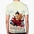preiswerte Anime-T-Shirts-One Piece Affe D. Ruffy T-Shirt-Ärmel Anime Zeichentrick Anime 3D Harajuku Grafik T-shirt Für Paar Herren Damen Erwachsene 3D-Druck