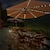 abordables Lampes Solaires LED-solaire patio parapluie lumière extérieure 104leds fée guirlande lumineuse étanche pour cour jardin camping décoration coloré éclairage de noël