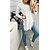 cheap Basic Women&#039;s Tops-an  n autumn  winter  products solid color pit strip round neck long sleeves hem slit button top casual t-shirt women‘s clothing