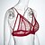 preiswerte Podprsenky-Women&#039;s Wireless Bras 3/4 Cup Solid Colored Pure Color Hook &amp; Eye Xmas Christmas Polyester Sexy 1PC Black Wine