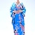 levne Kimona-Dámské Yukata Župan Kimono Japonské tradiční Plesová maškaráda Dospělí Kimonský kabát Párty
