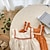 cheap Girls&#039; Dresses-Kids Toddler Little Girls&#039; Dress Plain Daily Vacation Embroidered Ruched Ruffle Orange Beige Above Knee Short Sleeve Basic Cute Dresses Summer Loose 1pc / pack 2-6 Years