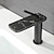 Χαμηλού Κόστους Βρύσες Νιπτήρα Μπάνιου-Μπάνιο βρύση νεροχύτη - Καταρράκτης Γαλβανισμένο Αναμεικτικές με ενιαίες βαλβίδες Ενιαία Χειριστείτε μια τρύπαBath Taps