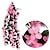 abordables Flores artificiales-Vivid artificial colgante manojo de orquídeas simulación flor vid violeta flor colgante vid orquídea colgante de pared cesta colgante flor balcón decoración del hogar pared de flores para la boda decoración del jardín