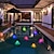 preiswerte Unterwasserlampen-Solar Floating Lotus Light Outdoor RGB LED Teich Pool Lichter Garten Rasen Pool Outdoor Landschaft Urlaub Dekoration