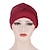 billige Hatter til kvinner-kvinner dame muslim en halv flette hode turban wrap deksel myk lue håravfall panser luer