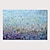 זול ציורים אבסטרקטיים-ציור שמן בעבודת יד קנבס אמנות קיר קישוט מופשט סכין ציור נוף כחול לעיצוב הבית מגולגל ללא מסגרת ציור לא נמתח
