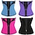 cheap Exercise, Fitness &amp; Yoga-Body Shaper Sweat Waist Trimmer Sweat Waist Trainer Corset Sports Spandex Lycra Yoga Gym Workout Pilates Durable Weight Loss Tummy Fat Burner Hot Sweat For Women