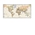 preiswerte Weltkartendrucke-1 Panel Karte druckt Poster/Bild Farbkarte moderne Wandkunst Wandbehang Geschenk Heimdekoration gerollte Leinwand kein Rahmen ungerahmt ungedehnt mehrere Größen