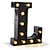 cheap Décor &amp; Night Lights-LED Letters Lights 26 Alphabet &amp; Arabic Battery Operated Black Decorative Marquee Lamps for Events Wedding Party Birthday Home Bar(Cool Black) Newly Design