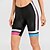 voordelige Broeken, shorts en rokken voor dames-WOSAWE Dames Fietsbroek Gevoerde wielrenshorts Fietsen Short / Broekje Broeken Comfortabel Passend Bergracen Wegwielrennen Sport Gestreept Winddicht 3D-pad Ademend Sneldrogend Zwart Polyester Spandex