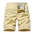 cheap Trousers &amp; Shorts-Men&#039;s Cargo Shorts Hiking Shorts Military Summer Outdoor Ripstop Breathable Multi Pockets Sweat wicking Shorts Bottoms Pocket Yellow Rosy Pink Cotton Hunting Climbing Running 29 30 32 34 36