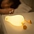 זול אורות ותפאורת לילה-מנורת לילה led שוכב שטוח ברווז סיליקון טעינת USB ליד המיטה עם שינה לילה אור טפיחה עמעום אווירה מנורת שולחן מתנה
