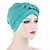 preiswerte Damen Hüte-Frauen Dame Muslim ein halbes Geflecht Kopf Turban Wrap Cover weichen Hut Haarausfall Motorhaube Mützen