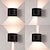 abordables luces de pared al aire libre-luz de pared led para exteriores / interiores 12w fuente de luz doble impermeable ángulo luminoso ajustable blanco cálido / luz blanca lámpara de pared de dos colores ac85-265v