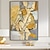 Недорогие Картины с людьми-mintura ручная абстрактная золотая фигура картина маслом на холсте настенное искусство украшение современная картина для домашнего декора свернутая бескаркасная нерастянутая картина