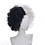 abordables Pelucas para disfraz-Peluca de cosplay, peluca de cosplay mitad blanca y negra, pelucas de fiesta para juegos de rol para mujeres