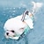 billiga Hundkläder-hundflytväst, ripstop hundlivväst justerbar hundlivräddare med stark flytkraft och hållbart räddningshandtag valplivräddare för små medelstora hundar som simmar båt