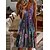 cheap Mini Dresses-Women&#039;s Short Mini Dress Shift Dress Casual Dress Purple Sleeveless Print Floral Spaghetti Strap Spring Summer Casual Vacation 2022 S M L XL XXL 3XL