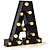 ieftine Lumini Decor &amp; Noapte-led litere lumini 26 alfabet &amp; lămpi de cort decorative negre cu baterii arabe pentru evenimente petrecere de nuntă bar de acasă (negru rece) nou design