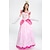 preiswerte Kostüme aus Film und Fernsehen-Märchen Prinzessin Peach Cosplay Kostüm Urlaubskleid Damen Film Cosplay Süß Rosa Maskerade Kleid