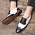 olcso Férfi fűzős bőrcipők-Férfi Félcipők Derby cipő Bullock cipő Ruha cipő Szárnyvégű cipő Brit Esküvő Buli és este PU Fűzős Fekete Barna Tavasz Ősz