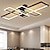 preiswerte Dimmbare Deckenleuchten-LED-Deckenleuchten 4-Licht 90/120cm Unterputzleuchten LED moderne Stil Esszimmer Schlafzimmerleuchten 110-240V nur dimmbar mit Fernbedienung