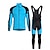 cheap Men&#039;s Clothing Sets-21Grams Men&#039;s Cycling Jersey with Bib Tights Long Sleeve Mountain Bike MTB Road Bike Cycling Green Blue Yellow Graphic Bike Clothing Suit 3D Pad Warm Moisture Wicking Back Pocket Polyester Spandex