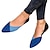 ieftine Pantofi Joși de Damă-Pentru femei Pantofi Flați Mărime Plus Size Pantofi de confort Zilnic Bloc Culoare Vară Toc Drept Vârf ascuțit Clasic Casual Plimbare Imitație Piele Loafer Maro Închis Galben Albastru Închis