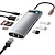Χαμηλού Κόστους Διανομείς και διακόπτες USB-BASEUS USB 3.0 USB C Κόμβοι 11 Λιμάνια Υψηλής Ταχύτητας Δείκτης LED Με τον αναγνώστη καρτών (s) Διανομέας USB με Micro HDMI VGA 3,5 χιλιοστά Παράδοση ρεύματος Για