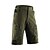 cheap Men&#039;s Shorts, Tights &amp; Pants-Arsuxeo Men&#039;s Cycling MTB Shorts Bike Shorts Baggy Shorts MTB Shorts Breathable Quick Dry Anatomic Design Sports Solid Color Spandex Black / Army Green Mountain Bike MTB Road Bike Cycling Clothing