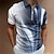 cheap Men&#039;s 3D Zipper Polo-Men&#039;s Polo Shirt Golf Shirt Streamer Turndown Black+Navy Blue+Light Grey Pink Purple Brown Green 3D Print Street Daily Short Sleeve Zipper 3D Clothing Apparel Fashion Casual Comfortable