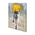cheap People Paintings-Handmade Oil Painting Canvas Wall Art Decoration Figure Portrait Woman With Umbrella for Home Decor Rolled Frameless Unstretched Painting