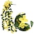 abordables Flores artificiales-falso flor simulación flor vid violeta colgante flor vid colgante de pared colgante orquídea cesta colgante flor sala de estar balcón decoración del hogar flor de la pared