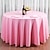 cheap Tablecloth-Round Tablecloths Fabric Table Cover Linens for Wedding Party Polyester Reception Banquet Events Kitchen Dining