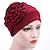 voordelige Dameshoeden-Vrouwen hoeden lente zomer effen kleur bloemen beanie hoed moslim stretch tulband hoed cap haaruitval hoofddeksels hijab cap