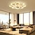 ieftine Lumini de tavan și ventilatoare-Plafoniera 53 cm led sufragerie moderna dormitor plafoniera in forma de floare