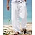 cheap Exercise, Fitness &amp; Yoga Clothing-Men&#039;s Yoga Pants High Waist Pants Bottoms Wide Leg Quick Dry Navy White Black Yoga Pilates Dance Linen Sports Activewear Loose Micro-elastic / Athletic / Casual / Athleisure