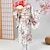 economico Kimono-Da ragazza Yukata Vestaglia Kimono tradizionale giapponese Mascherata Per bambini Cappotto kimono Feste