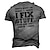 Χαμηλού Κόστους ανδρικό μπλουζάκι 3d-Ανδρικά Γιούνισεξ Μπλουζάκι Slogan T Shirts ταλαιπωρημένο μπλουζάκι Γραφική Γράμμα Στρογγυλή Ψηλή Λαιμόκοψη Προσαρμοσμένη εκτύπωση Μαύρο Θαλασσί Πράσινο του τριφυλλιού Χακί 3D εκτύπωση