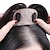 abordables Tupés-Tupés de cabello humano para mujer, extensiones naturales de cabello blanco con clip de flecos falsos en la parte delantera para mujer, peluca, postizo