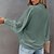 cheap Blouses &amp; Shirts-Women&#039;s Blouse Shirt Green Black Blue Button Plain Work Long Sleeve Shirt Collar Streetwear Casual Regular S