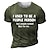 preiswerte 3D-T-Shirt für Männer-Grafikhemd für Herren, Unisex, T-Shirt, Buchstabe, Rundhalsausschnitt, Armeegrün, Marineblau, Schwarz, 3D-Druck, Outdoor, Straße, Kurzarm, Kleidung, Vintage