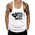cheap Running Tee &amp; Tank Tops-Men&#039;s Workout Tank Top Running Tank Top Sleeveless Top Athletic Athleisure Breathable Quick Dry Soft Fitness Gym Workout Running Sportswear Activewear Dog White / Micro-elastic