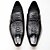 abordables Zapatos Oxford de hombre-Hombre Oxfords Zapatos formales Patrón de cocodrilo Negocios Clásico Diario Oficina y carrera Microfibra Templado Mocasín Rojo tinto Negro Primavera Otoño