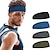 preiswerte Haarstyling-Zubehör-4-teiliges Herren-Sportstirnband, Schweißband, Sporttraining, Leichtathletik-Stirnband, elastisches, feuchtigkeitstransportierendes Unisex-Stirnband