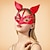 Χαμηλού Κόστους σκηνικά φωτοθάλαμου-μάσκα αλεπούς δέρμα cos party στηρίγματα μάσκα μισού προσώπου χορού σέξι διακοσμητική μάσκα ζώων για φεστιβάλ, πάρτι
